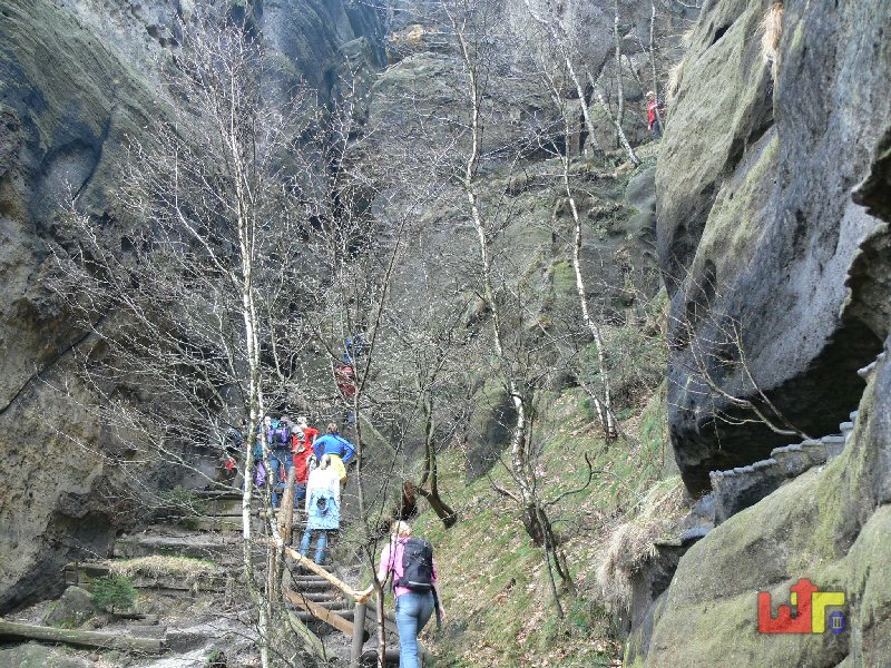 Hntzschelstiege - Am Einstieg